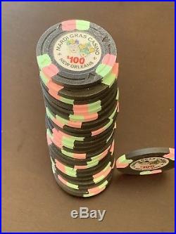 200 Mardi Gras Clay Poker Chips