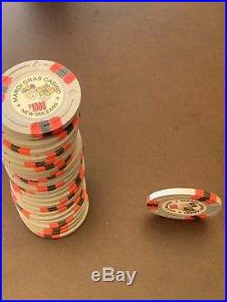 200 Mardi Gras Clay Poker Chips