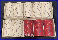 200 Paulson Top Hat And Cane Clay Casino Poker Chips. $1s And $5s Combo