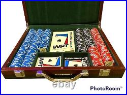 2004 World Poker Tour Clay Chips Wooden Case Second Edition Official Poker Rules
