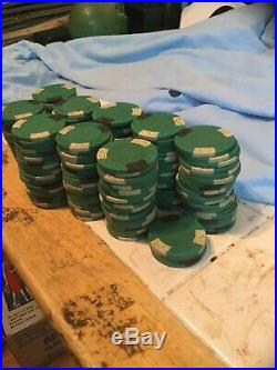 $25 Elephant and Crown Molded Clay Poker Chips (184)