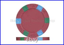 25 x New Real Clay Poker 10g Chips Red + 1 Paulson Top Hat & Cane $100