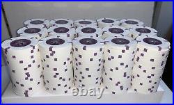 300 $1 White Paulson Top Hat And Cane Clay Casino Poker Chips. Brand New mint