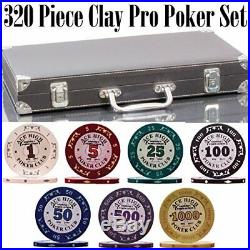 320 Piece Pro Poker Clay Poker Set Heavy weight clay chips 320pcs Model AK