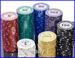 320 Piece Pro Poker Clay Poker Set Heavy weight clay chips 320pcs Model Ak