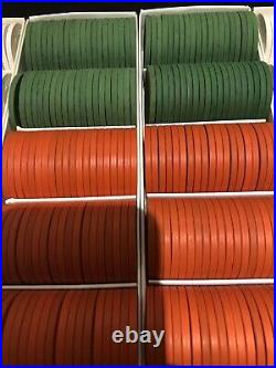 400x Paulson Thc Casino Clay poker chips Orange Green White