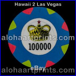 48mm Paulson casino clay poker chip extremely rare! Stands on edge Easily