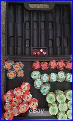 492x 3 Colored Clay Poker Chips