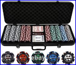 500 13.5g Pro Poker Clay Poker Chip Set Casino Quality Clay Poker Chips