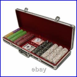 500 Bluff Canyon Poker Chips Set with Black Aluminum Case Pick Denominations