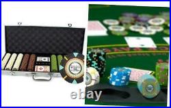 500 Count'The Mint' Poker Chips in Aluminum Carrying Case, 13.5g Clay