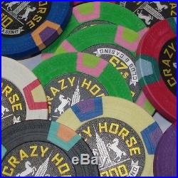 500 Crazy Horse Ture Clay Poker Chips 10 table grams Aluminum Case