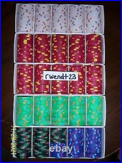 500 Jack Cincinnati Real Paulson Clay Poker Chips REAL CASINO POKER CHIPS