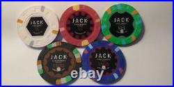 500 Mixed Denomination Jack Cincinnati Real Paulson Clay Poker Chips REAL CHIPS