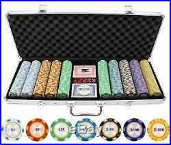 500 Piece Monte Carlo Clay Poker Chips Set