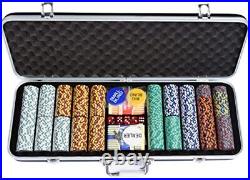 500 Piece Pro Poker Clay Poker Set Heavy weight clay chips 500pcs Model B