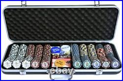 500 Piece Pro Poker Clay Poker Set Heavy weight clay chips 500pcs Model C