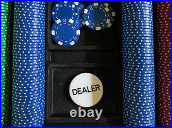 500 Poker Chip 10 Player Style Clay Casino Poker Chips withAluminum Case