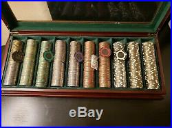 500 Rare 16 gram Brass Tangiers Poker Chips Insert Clay