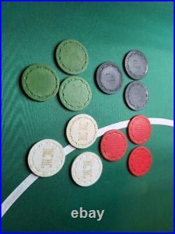 500 Vintage Clay Poker Chips TR King, Small Crown Mold