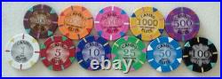 500 clay poker chips Triangle elite 14 gram choice of 10 denominations