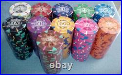500 clay poker chips Triangle elite 14 gram choice of 10 denominations