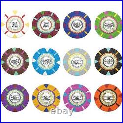 500-count Claysmith Gaming'The Mint' Poker Chips & Cards Set in Aluminum Case