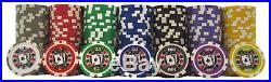 500 pc ct 11.5g Big Slick Poker Clay Chips Set Casino with Aluminum Case Free Ship