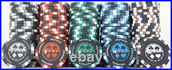 500 piece 13.5g Clay Poker Set Poker Chips, 5 Color Chip Denomination