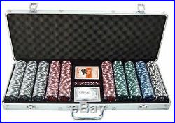 500-piece Clay Poker Chips Recreation Games Man Cave