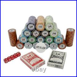 500ct Las Vegas Poker 14g Clay Poker Chips Set With Acrylic Case Pick Chips US