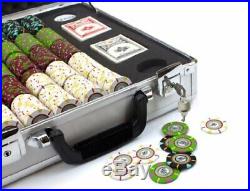 500ct. The Mint Clay Composite 13.5g Poker Chip Set in Aluminum Claysmith Case