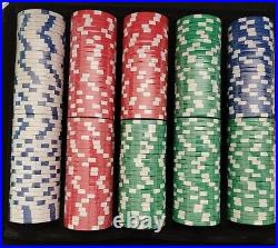 500pc Clay Deluxe Poker Game Set Chips New