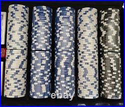 500pc Clay Deluxe Poker Game Set Chips New
