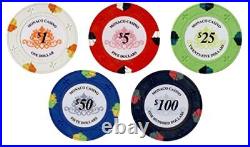 500pc Monaco Casino 13.5g Clay Poker Chips Set
