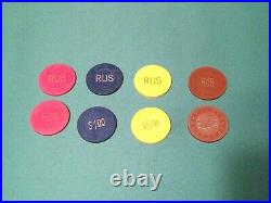 540 Vintage Clay Poker Chips 500 Paulson H&C/40 Horse Head Left