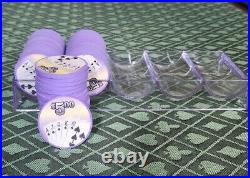 (57) BCC Fan of Cards $5.00 Real Clay Poker Chips New Not Paulson