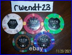 600 Jack Cincinnati Real Paulson Clay Poker Chips REAL CASINO POKER CHIPS