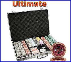 650pcs 14G ULTIMATE CASINO CLAY POKER CHIPS SET WITH ALUMINUM CASE