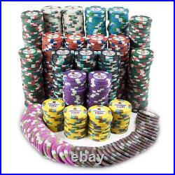 750 count Showdown Casino Heavyweight 13.5g Poker Chips Set in Aluminum Case