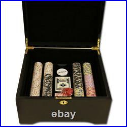 750Ct Milano Chip Set Mahogany Case Includes Clay Poker Chips 2 Decks Cards Gift