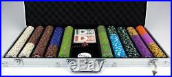 750ct. Rock & Roll Clay Composite 13.5g Poker Chip Set in Aluminum Metal Case