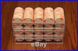ASM/CPC CLAY POKER CHIPS LOT OF 300 CIRCLE SQUARE SHIP FREE #1White
