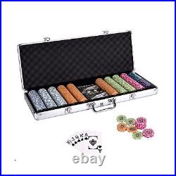 BUPOfromcn Personalized 500PCS Professional Clay Poker Chips Set 14 Gram 6-Sp