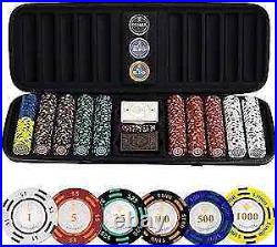 Black Series 500 Poker Chip Set Casino-Grade 14g Clay Poker Chips, Texas