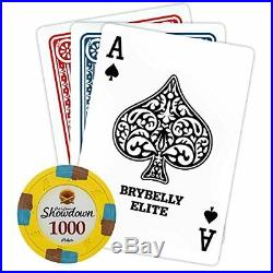 Brybelly 1,000 Ct Showdown Poker Set 13.5g Clay Composite Chips with Aluminum