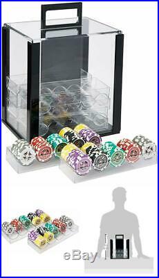 Brybelly 1,000 Ct Ultimate Pro Poker Set 14G Clay Composite Chips With Acrylic