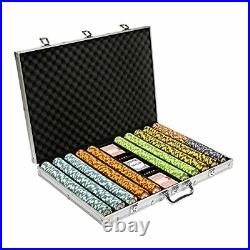 Brybelly 1000 Ct Monte Carlo Poker Set 14g Clay Composite Chips with Alumin