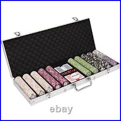 Brybelly 14 Gram 500 Count Poker Set Monte Carlo 14G Clay Composite Chips
