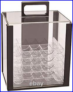 Brybelly Clear Acrylic Poker Chip Tray for Standard Size Chips & Clay Chips